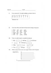 English worksheet: free activity