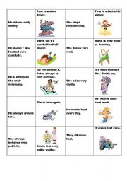 English Worksheet: adverbs of manner - memory