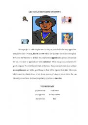 English Worksheet: MR. COOL