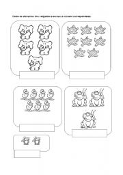 English worksheet: animals and numbers