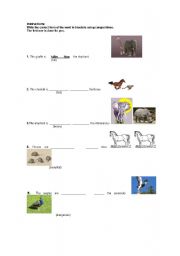 English worksheet: comparatives