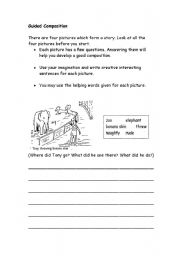 English Worksheet: Guided Composition