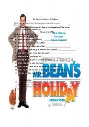 English Worksheet: Mr. Beans Holiday