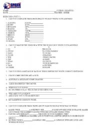 English worksheet: NATIONALITY