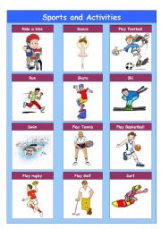 English Worksheet: Sports