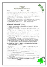 English Worksheet: Past Perfect Simple and Continuous - a quiz