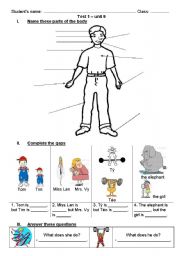 English worksheet: BODY 