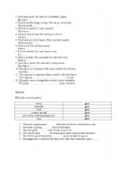 English Worksheet: too,enough