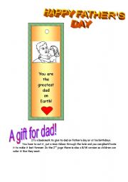 English Worksheet: happy fathers day