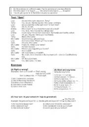 English Worksheet: Textwork - 