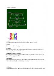 English worksheet: FOOTBALL VOCABULARY