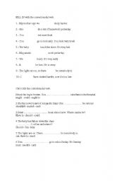 English worksheet: MODALS