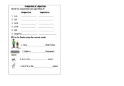 English worksheet: Comparision of Adjectives