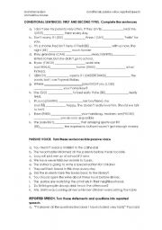 English worksheet: Grammar revision activities (front page)