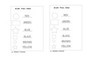 English Worksheet: Colours