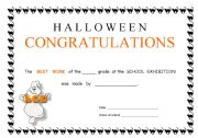 Halloween Congratulations