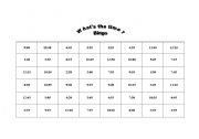 English worksheet: Whats the time? (bingo)