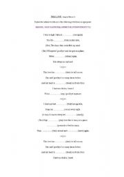 English worksheet: This love by Maroon 5