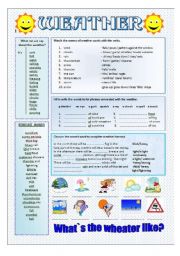 English Worksheet: weather