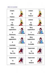 English Worksheet: find your partner