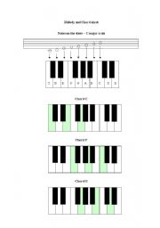 English Worksheet: note letter names and chords