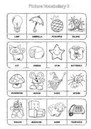 English Worksheet: Picture Vocabulary II