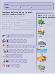 English Worksheet: English Alphabet - Part II