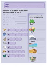 English Worksheet: English Alphabet - Part III