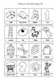 English Worksheet: Picture Vocabulary III