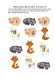 English Worksheet: SPELLING FUN