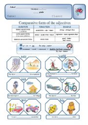 English Worksheet: Comparative