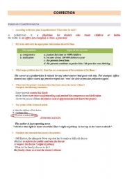 English worksheet: CORRECTION OF THE EXAM