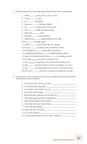 English Worksheet: Present simple part 2