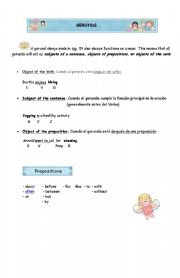 English worksheet: GERUNS PART 1