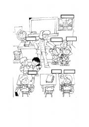 English Worksheet: School