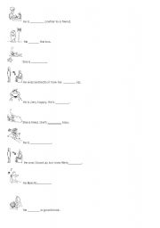 English worksheet: Verbs Picture.