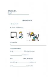 English Worksheet: A handy Past Perfect exercise 