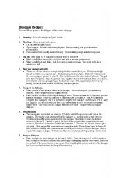English Worksheet: Dialogue recipes