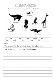 English Worksheet: Comparison