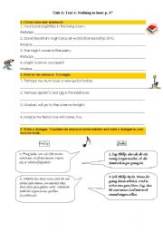 English worksheet: Might-Perhaps