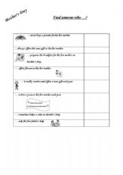 English worksheet: Mothers Day