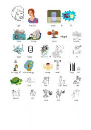 English worksheet: Ready to use adjectives