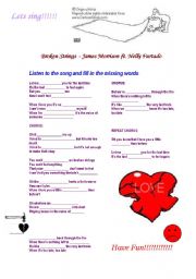 English Worksheet: song: Broken Strings - James Morrison ft. Nelly Furtado