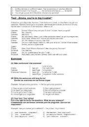 English worksheet: Textwork with have got/has got