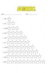 English worksheet: Numbers.