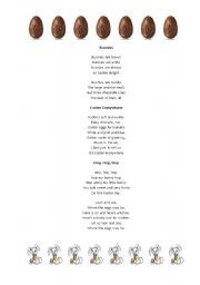 English Worksheet: easter poems1