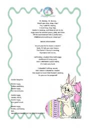 English Worksheet: easter poems2