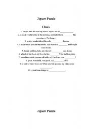 English Worksheet: Jigsaw Puzzle