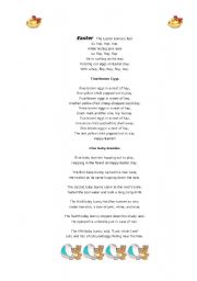 English Worksheet: easter poems3