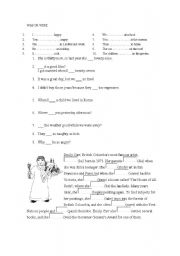 English Worksheet: PASTSIMPLE